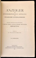 1914 Anzeiger der Ethnographischen Abtheilung des Ungarischen National-Museums. 1907 VI. évf. Szerk.: Dr. Semayer Vilibald. Bp.-Leipzig, 1910, Magyar Nemzeti Múzeum-Karl W. Hiersemann. Kiadói papírkötés, német nyelven, felvágatlan lapokkal.