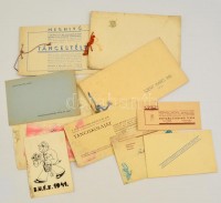 cca 1920-1940 10 db válogatott vegyes meghívó estélyek, bálok, főúri védnökséggel