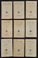 1928 Budapesti Szemle. Szerk.: Voinovich Géza. 1928 január-február, április-május, augusztus, december, 602-603, 605-606., 609-613. számok. Bp., 1928, Franklin-Társulat. Kiadói papírkötés, 606., 609., 611.,612. számok felvágatlan