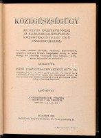 Dr. Babarczi-Schwartzer Ottó(szerk.): Közegészségügy I-II. kötet. Az orvos közreműködése az igazságszolgáltatásban. Közjótékonysági ügy. (Gyermekvédelem.) I. kötet.: A közegészségügyi törvény I. részének I-XII. fejezete.