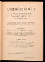 Dr. Babarczi-Schwartzer Ottó(szerk.): Közegészségügy I-II. kötet. Az orvos közreműködése az igazságszolgáltatásban. Közjótékonysági ügy. (Gyermekvédelem.) I. kötet.: A közegészségügyi törvény I. részének I-XII. fejezete.