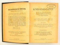 Dr. Babarczi-Schwartzer Ottó(szerk.): Közegészségügy II. kötet. Az orvos közreműködése az igazságszolgáltatásban. Közjótékonysági ügy. (Gyermekvédelem.)II. kötet: A közegészségügyi törvény I. részének XIII-XVI. fejezete