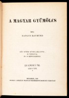 Rapaics Raymund: A magyar gyümölcs. Bp.,1940, Kir. M. Természettudományi Társulat, 350+2 p.+XXXIV t. (kettő színes.) Kiadói egészvászon-kötés, kopott gerinccel,de egyébként jó állapotban.