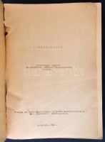Tuberkulózis. Továbbképző jegyzet ápolónővérek, védőnők, asszisztensnők részére. Bp.,1962, Orvos-Egészégügyi Dolgozók Szakszervezetének TBC. Középkáder Szakcsoportja, (Fővárosi Nyomdaipari Vállalat-ny.), 356 p. Kiadói
