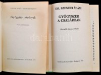 Rápóti - Romvári: Gyógyító növények. Dr. Szendei Ádám: Gyógyszer a családban. 2 gyógyszerészettel gyógynövényekkel kapcsolatos könyv.
