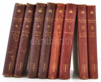 A természet világa sorozat 8 kötete, I-IV.,VII-X. kötetek.I. kötet: A csillagos ég. II. kötet: A légkör. III. kötet: A föld és a tenger. IV. A föld és az élet története. VII-VIII. kötet: A növény és élete. IX-X. kötet: Az