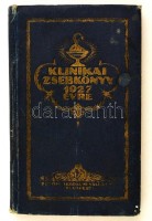Klinikai zsebkönyv 1926 évre. Szerk.: Dr. Alföldi Béla. Bp., 1926,'Petőfi'. Kiadói aranyozott nylon-kötés, kissé kopott, kissé viseltes borítóval, a hátsó előzéklapon bejegyzésekkel.