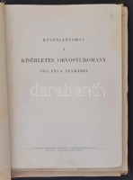 cca 1955-1979 Különlenyomatok gyűjteménye különféle orvosi szakfolyóiratokból (Kísérletes orvostudomány, Gyermekgyógyászat, Acta Chirurgica, Magyar Sebészet, Orvosi Hetilap...stb.), kb. 60-70 db., félvászon mappában egybekötve,
