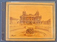 Képeslapalbum 13 db modern zágrábi nagy méretű lappal / Postcard album with 13 modern big sized postcards of Zagreb