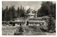 3 db régi városképes lap, szállodák: Gyilkos-tó (Sport szálló), Mátraháza (Vak Bottyán, Honvédtiszti üdülő) / 3 pre-1945 town-view postcards, hotels: Lacul Rosu, Mátraháza