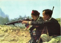 9 db MODERN kínai, észak-koreai, vörös khmer propaganda képeslap / 9 modern Chinese, North-Korean, Khmer Rouge propaganda postcards