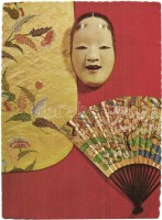 3 db MODERN legyezős motívumlap / 3 modern motive postcards with fan