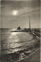 Siófok - 6 db modern városképes lap: Napfény szálloda, Sió torkolata, üdülők, móló, kikötő / 6 modern town-view postcards