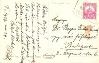 Tápé (Szeged), Községháza, Szent János szobor. Hangya szövetkezet kiadása + 1927 Tápé postai ügynökségi pecsét