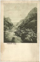 Szádelő, Zádiel; völgy. Bodavölgy nyomda kiadása / valley  (fl)