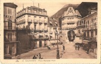 Cauterets, Place Maréchal Foch, Salon de Thé, Fabrique de Berlingots / square, shops, tea room (EK)
