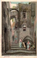 Sanremo, Via Della Costa / street litho s: R. Guidorizzi