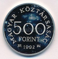1992. 500Ft Ag 'Károly Róbert' T:1 (eredetileg PP) fo.Adamo EM123