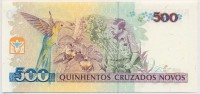 Brazília 1990. 500C '500 Cruzeiros Novos' felülbélyegzéssel T:IBrazil 1990. 500 Cruzados with '500 Cruzeiros Novos' overprint C:UNCKrause 226