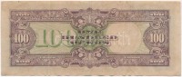 Fülöp-szigetek / Japán megszállás 1944. 100P T:III tűly.Philippines / Japanese occupation 1944. 100 Pesos C:needle hole Krause 112