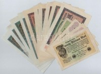 Német Birodalom 1920-1923. 15db-os inflációs bankjegy tétel T:II-IIIGerman Empire 1920-1923. 15pcs of banknotes from the inflation period C:XF-F