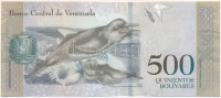 Venezuela 2017. 500B T:I,I-Venezuela 2017. 500 Bolívares C:UNC,AU
