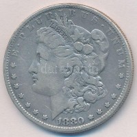 Amerikai Egyesült Államok 1880O. 1$ Ag 'Morgan' T:2,2-USA 1880O. 'Morgan' Dollar Ag C:XF,VFKrause KM#110