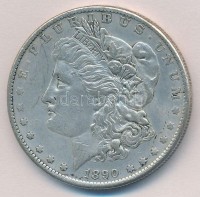 Amerikai Egyesült Államok 1890. 1$ Ag 'Morgan' T:2 USA 1890. 1 Dollar Ag 'Morgan' C:XF Krause KM#110