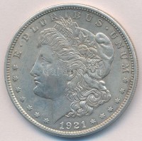 Amerikai Egyesült Államok 1921. 1$ Ag 'Morgan' T:1-,2 USA 1921. 1 Dollar Ag 'Morgan' C:AU,XF Krause KM#110