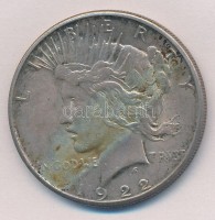 Amerikai Egyesült Államok 1922S 1$ Ag 'Béke' T:2- fo.USA 1922S 1 Dollar Ag 'Peace' C:VF spottedKrause KM#150