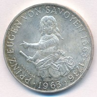 Ausztria 1963. 25Sch Ag '300 éve született Savoyai Jenő herceg' T:1- patinaAustria 1963. 25 Schilling Ag '300th Anniversary of the Birth of Prince Eugen' C:AU patinaKrause KM#2893