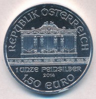 Ausztria 2013. 1,5EUR Ag 'Bécsi Filharmonikusok' (31,15g/0.999) T:1  Austria 2013. 1,5 Euro Ag 'Viennese Philharmonic' (31,15g/0.999) C:UNC