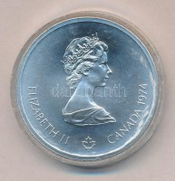 Kanada 1974. 10$ Ag 'Montreali olimpia - Lacrosse' T:1Canada 1974. 10 Dollars Ag 'Montreal Olympic Games - Lacrosse' C:UNCKrause KM#96