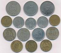 Kuvait 1973-1979. 5-100f (12x) T:vegyesKuwait 1973-1979. 5-100 Fils (12x) C:mixed