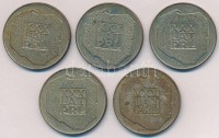 Lengyelország 1974. 200Zl Ag 'A Lengyel Népköztársaság 30. évfordulója' (5x) T:1-,2 patinaPoland 1974. 200 Zlotych Ag '30th Anniversary - Polish Peoples Republic' (5x) C:AU,XF patina Krause Y#72