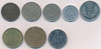 Luxemburg 1930-1990. 10c-50Fr (8xklf) T:1-,2Luxembourg 1930-1990. 10 Centimes - 50 Francs (8xdiff) C:AU,XF
