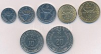 Madagaszkár 1965-1978. 1Fr-20A (7xklf) T:1-,2Madagascar 1965-1978. 1 Franc - 20 Ariary (7xdiff) C:AU,XF