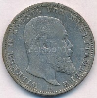 Német Birodalom / Württemberg 1907F 5M Ag 'II. Vilmos' T:2- patina, ph. German Empire / Wurttemberg 1907F 5 Mark Ag 'Wilhelm II' C:VF patina, edge errorKrause KM#632