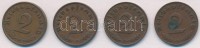 Német Harmadik Birodalom 1939A 2pf (4x) T:2German Third Reich 1939A 2 Pfennig (4x) C:XF