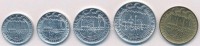 San Marino 1977. 1L-20L (5xklf) T:1,1-San Marino 1977. 1 Lira - 20 Lire (5xdiff) C:UNC,AU