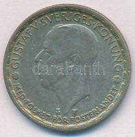 Svédország 1968TS 2K Ag 'V. Gusztáv' T:2,2- kis patinaSweden 1968TS 2 Krona Ag 'Gustaf V' C:XF,VF small patinaKrause KM#814