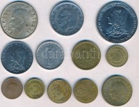 Törökország 1922-1995. 5k-1000L (12xklf) T:1-,2Turkey 1922-1995. 5 Kurush - 1000 Lira (12xdiff) C:AU,XF