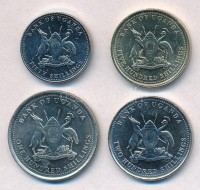 Uganda 1998. 50Sh-500Sh (4xklf) T:1- Uganda 1998. 50 Shilling -500 Shilling (4xdiff) C:AU