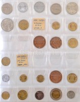149db-os vegyes külföldi fémpénz tétel albumban, közte Chile, Ciprus, Kanada, Kína T:vegyes149pcs of various metal coins in album, including Chile, Cyprus, Canada, China C:mixed