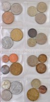 Vegyes: ~60db-os fémpénz tétel a világ minden tájáról, kisalakú érmeberakóba, benne néhány emlékérem is T:vegyesMixed: ~60pcs of coins from all around the world, in small sized binder, with some commemorative medallions C:mixed