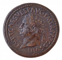 Római Birodalom / Titus 79-81. Br Sestertius másolata 'Paduaner', ~XVI. századi? (28,36g/34mm) T:2-Roman Empire / Titus 79-81. Br Sestertius 'Paduaner' copy, ~16th century? (28,36g/34mm) C:VF