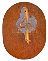 ~1950. 'Kiváló Sportoló' zománcozott fém jelvény (25x32mm) T:1-
