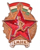 ~1950. 'LMHK' festett fém jelvény (23x29mm) T:2