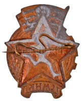 ~1950. 'LMHK' festett fém jelvény (23x29mm) T:2