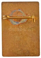 ~1960. 'Magyar Olimpiai Bizottság' festett fém jelvény (20x29mm) T:2